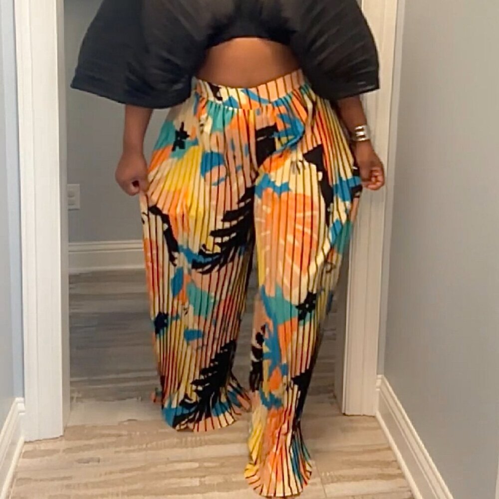Pleated Pants